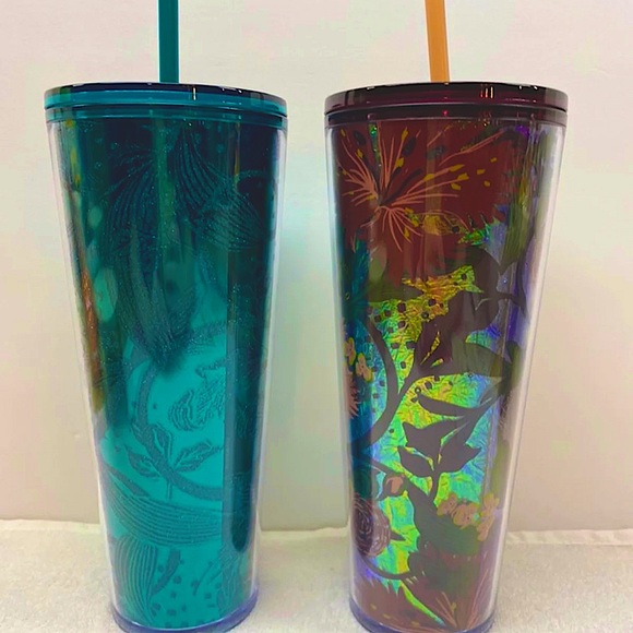 Starbucks Fall 2021 Floral Tin Style Tumbler